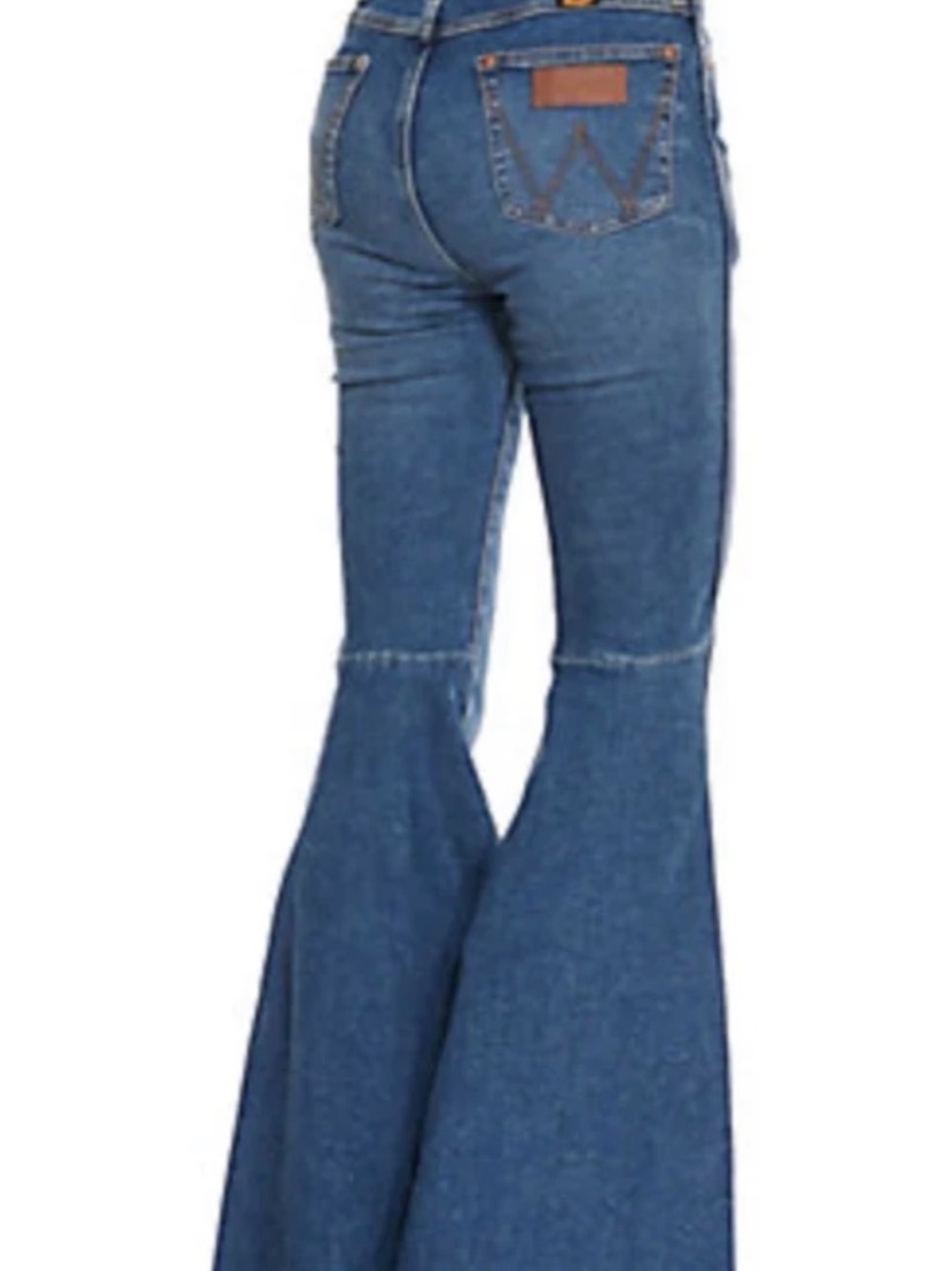 Wrangler Blue High-Rise Flare Jeans
